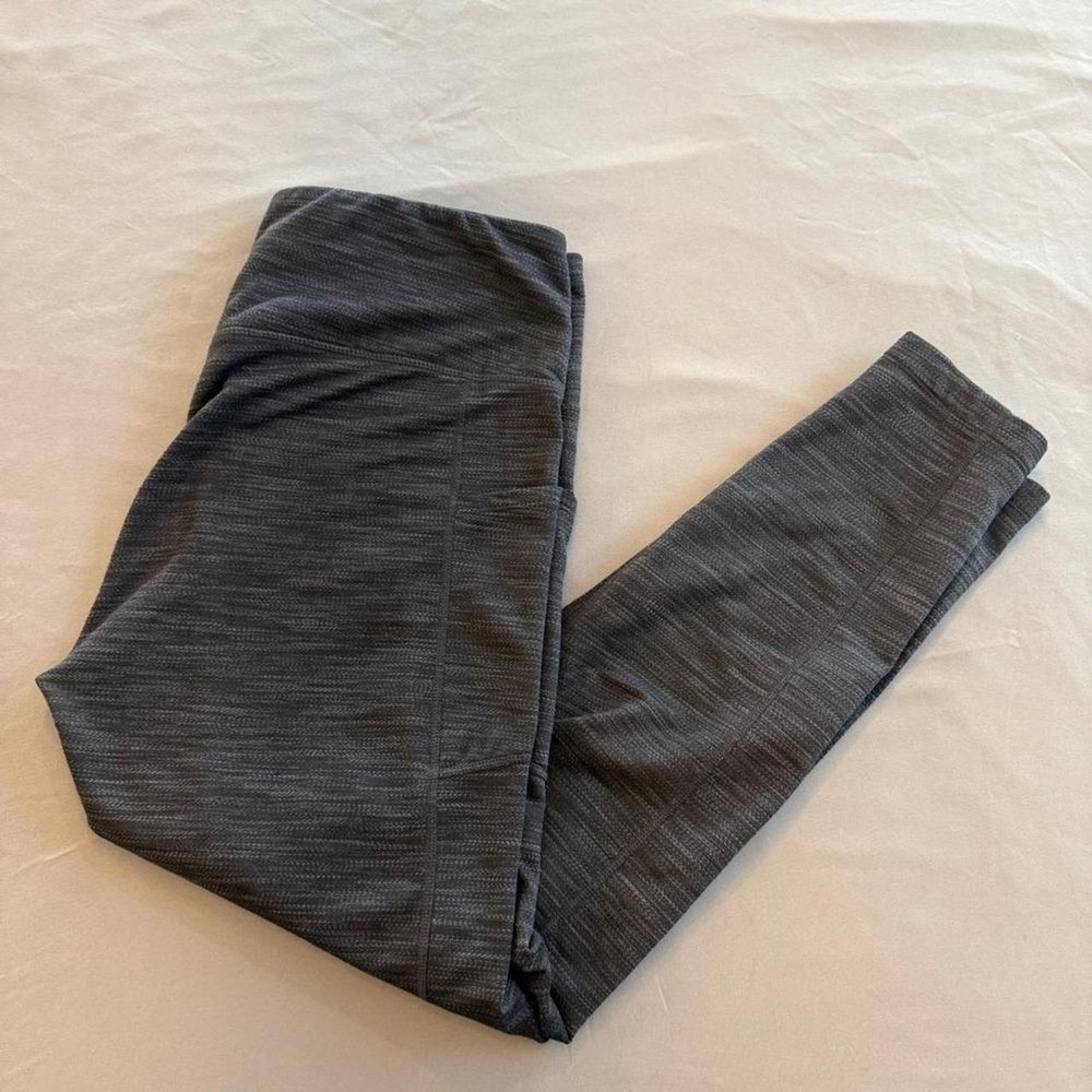 Mondetta Performance Luxury Womens XL‎ Gray Space Dye High Rise Pocket Leggings